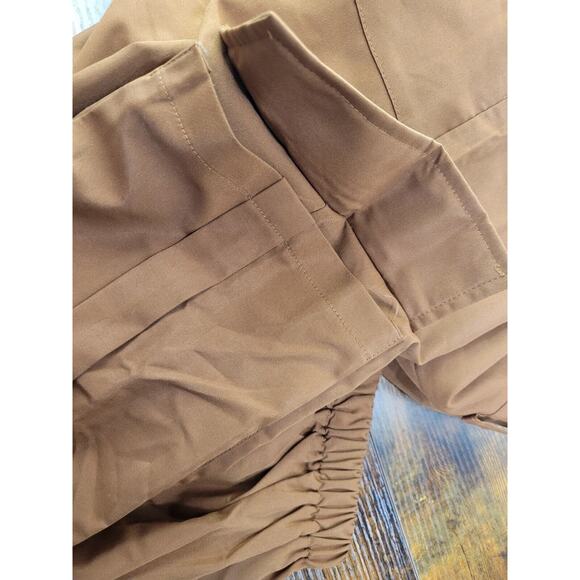 Shein Large Brown Orange 30x28 Cargo Pants Used Dark Hipster Modern Coffee Style - Picture 5 of 11